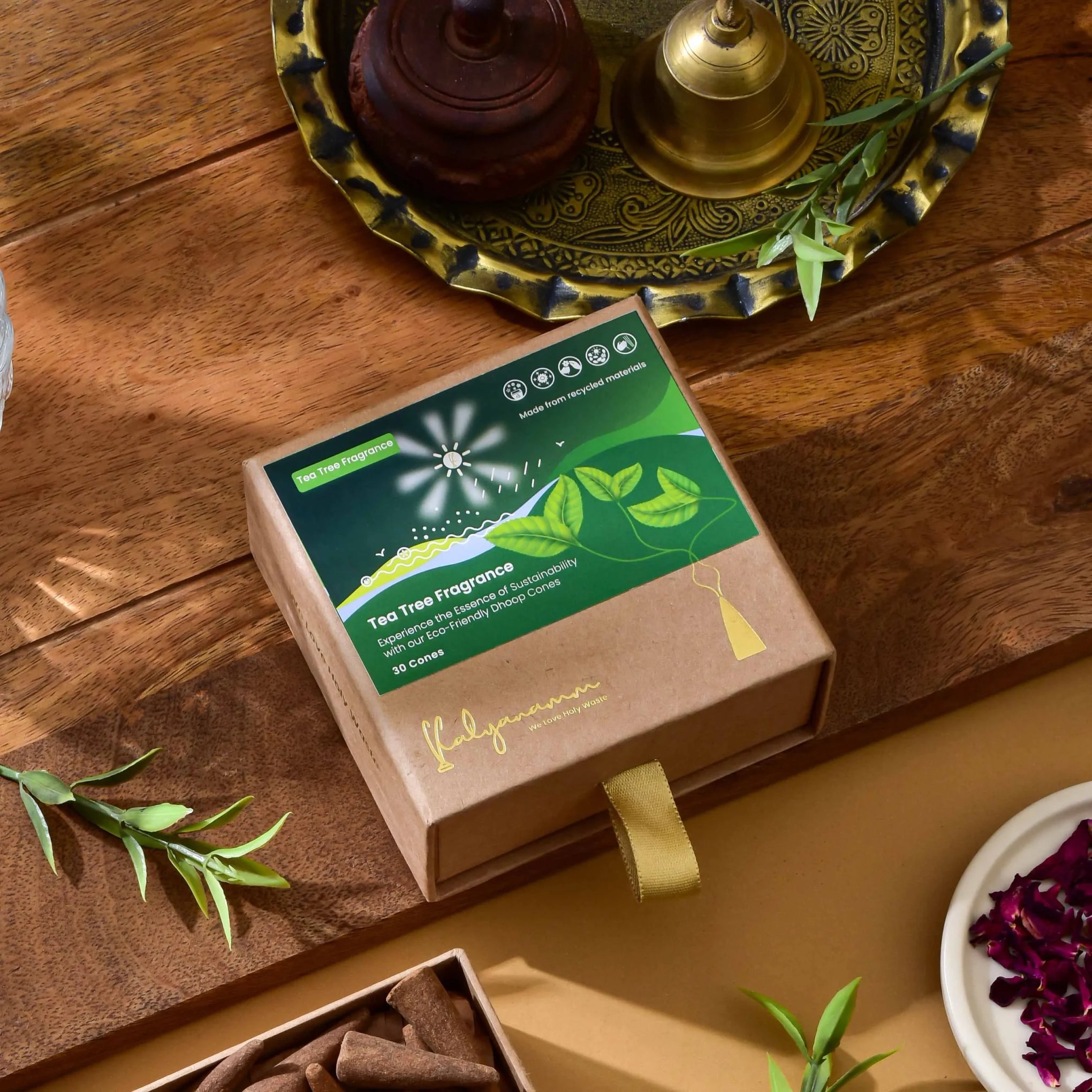 Organic Incense cones Tea Tree Fragrance
